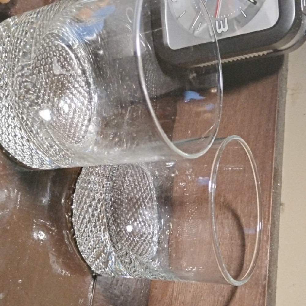 Elegant Clear Glass Tumblers